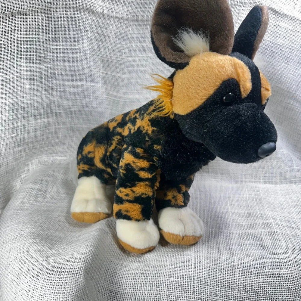 Wild Republic African Wild Dog Plush Stuffed Animal Painted Dog Safari Toy